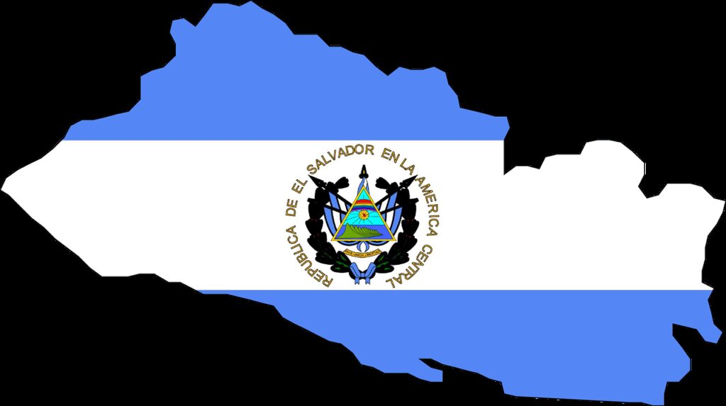 el salvador, flag, map